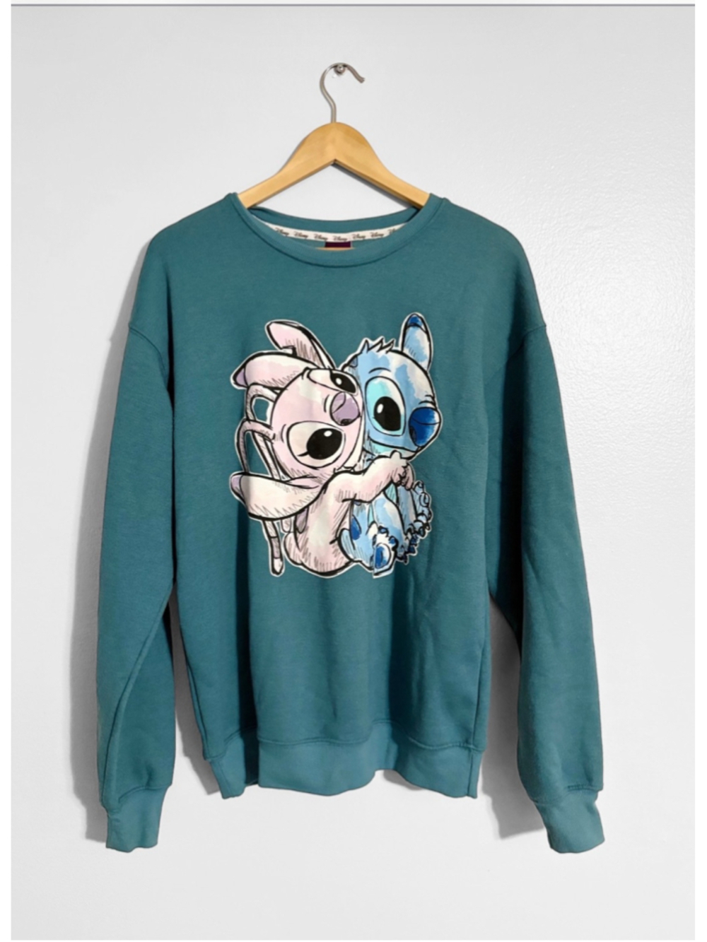 Disney Stitch & Angel Teal Sweatshirt
